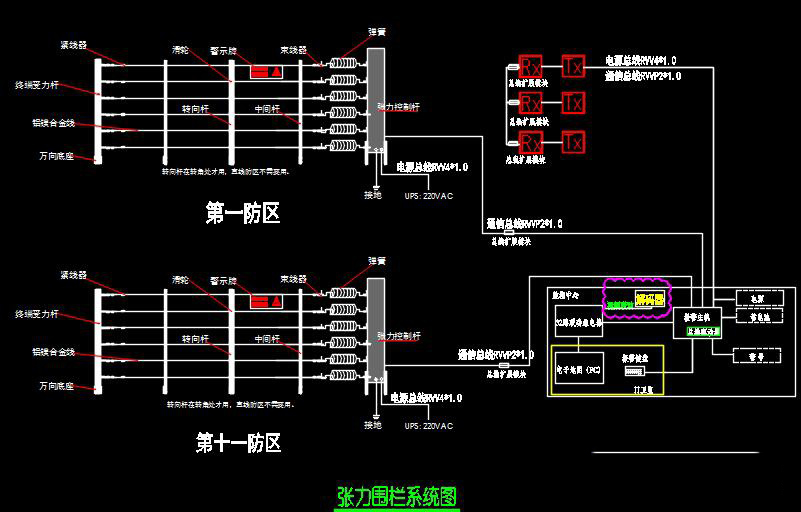 幼儿园电子围栏CAD